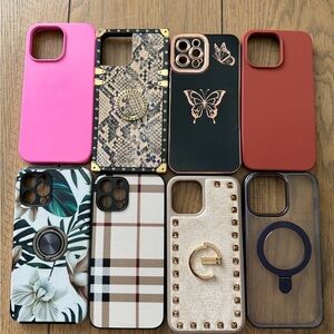 Stylish Phone Case Collection - Pink, Red, and More
